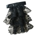 thumbnail image 4 of Tachiuwa Demi-Chemise en Dentelle Steampunk à Volants à Faux Col Noire, 4 of 9