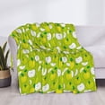 thumbnail image 3 of Uemuo Fruit Printed Throw Blanket for Couch, Fluffy Fuzzy Blankets for Bed, Sofa, Cozy Flannel Faux Fur Blanket-40"x30", 3 of 6