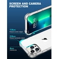 thumbnail image 3 of Entronix Funda Delgada y Transparente Diseñada para iPhone 13 Pro Max, Parte Trasera Rígida Antiamarilleo, Marco de TPU Suave, Transparente, 3 of 5