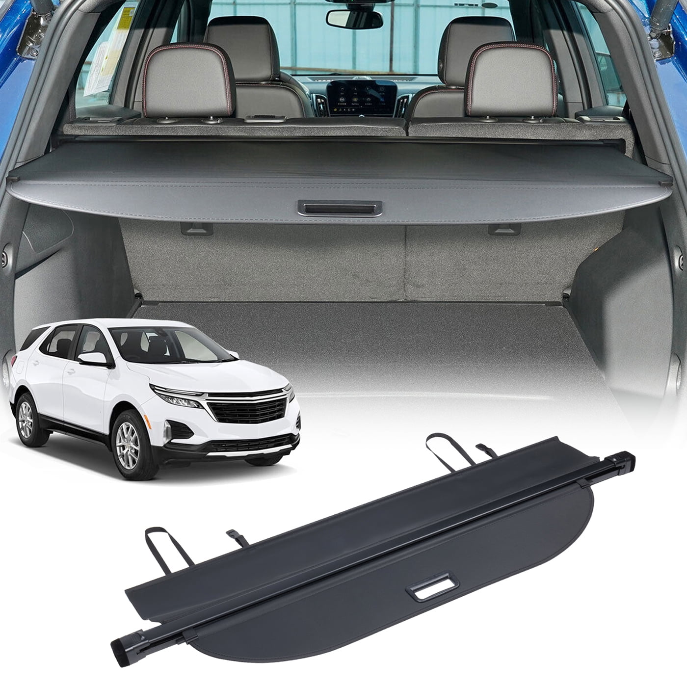Cargo Cover For 2018-2025 Chevy Equinox & GMC Terrain Leather Trunk Privacy