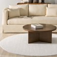 thumbnail image 2 of SAFAVIEH Martha Stewart Rebeca Solid Area Rug, Ivory, 6'7" x 6'7" Round, 2 of 10