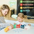 thumbnail image 2 of Juego de llaves y cerraduras para niños, juguete Montessori, tablero de actividades sensoriales con llaves para bebés, juguete educativo de habilidades motoras finas para niñas y niños de 2 3 4 5 años Rojo Verde, 2 of 5