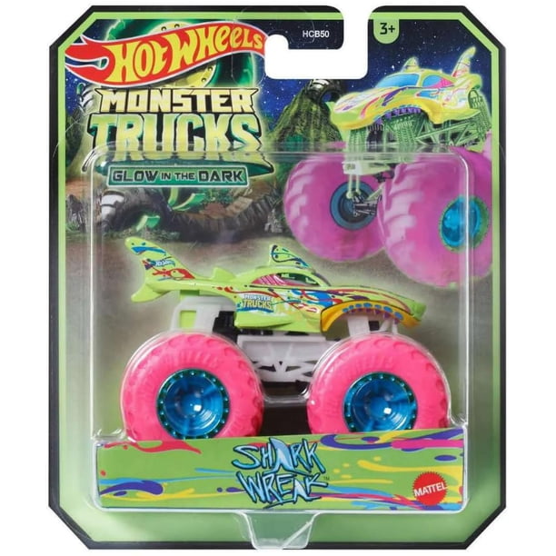Hot Wheels Monster Trucks Glow in The Dark Shark Wreak
