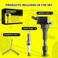 thumbnail image 6 of MOAUTO Set of 4 Ignition Coils Pack UF816 27300-2E601 & 4 PCS Iridium Spark Plugs Compatible with 2016-2022 Hyundai Elantra Kona Sonata Veloster Kia Forte Optima - L4 2.0L, 6 of 6