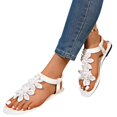 thumbnail image 4 of YOUYEDIAN Sandals for Women Summer Flat Sandals Fashion Comfortable Slippers Beach Open Toe Shoes(White), 4 of 4