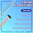 thumbnail image 2 of Gufastore 12 Pack 60ml Plastic Syringe for Scientific Labs, Measuring Liquids, Pets, Oil or Glue Applicator, 2 of 8