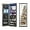 dark oak, variant on 43.5 ″ Full Length Mirror with Storage, 3 Lights Adjustable & Wall/Door Mount | Space-Saving Cabinet for Bedroom, Closet or Entryway Jewellery Organizer (White)
