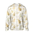 thumbnail image 1 of Fotbe Gold Christmas Tree Chaqueta con Protección Solar UPF 50+ para Hombre y Mujer, Camisa con Capucha y Bolsillos-Large, 1 of 7