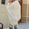 thumbnail image 5 of IROINNID Cardigan for Women Knitted Cardigan Front Open Fleece Elegant Warm Jacket Evening Night Jacket,White, 5 of 6