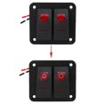 thumbnail image 4 of Panneau de Commande de Bascule Pré-Câblé, Panneau de Commande de Circuit Large Rouge LED 12V 24V pour Voitures Automobiles, 4 of 8