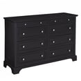 thumbnail image 1 of Homestyles Bedford Engineered Wood 8-Drawers Double Bedroom Dresser in Black, 1 of 7