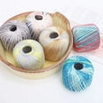 thumbnail image 6 of 2 Rolls of Fine Cotton Yarn Colorful Segmental Dyed Silk Thread Roll for Crochet and Knitting Projects Type 21, 6 of 10