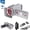 Silvery with 32G, variant on 4K Video Camera Camcorder, 64MP with 3" 270° Flip Screen, 18X Digital Zoom, WiFi And Webcam for YouTube, 32GB SD Card, Built-in Rechargeable 2500mAh Battery