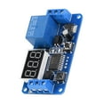 thumbnail image 1 of 12V Digital LED Countdown Timer Relay Module with 5 Working Modes - Programmable Delay Switch for PLC Automation Control, 0.1s-999s Adjustable, High Accuracy (±0.01%/s), 10A Load Capacity, Low Power, 1 of 6