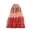 Watermelon Red, variant on Tfken Mardi Gras Skirts For Women Gradient Elastic Summer Women Fashion Long Skirts For Carnival Party Classic Dress Red One Size