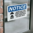 thumbnail image 4 of (2 Pack) Hard Hat And High Vis Vest In This Area OSHA Notice Sign, 4 of 7