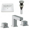 thumbnail image 1 of American Imaginations 21-in. W 3H8-in. Ceramic Top Set In White Color - Overflow Drain Incl. AI-33091, 1 of 9