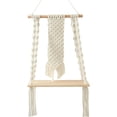 thumbnail image 3 of Tapiz bohemio para colgar en , estante de tapices tejidos de macramé elegante, decoración para hogar de pared, libro, maceta, estante d 30x60cm Macarena Estante de pared de tapiz, 3 of 8
