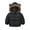 Black, variant on XBASW Kids Baby Girls Boys' Winter Fleece Jackets with Ears Hooded Toddler Cotton Warm Coat Thick Outerwear for 1-7 Years