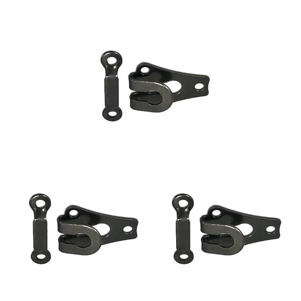 Bearachild 10 piezas de ganchos de Metal para pantalones, sujetadores de costura DIY galvanoplastia extraíbles, herramientas de reparación de sujetador de Type1 NO1 Bearachild CBP131589