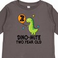 thumbnail image 4 of Inktastic 2nd Birthday Dinosaur Party Two Year Old Boys Long Sleeve Toddler T-Shirt, 4 of 5