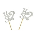 thumbnail image 2 of Darling Souvenir, He She? Gender Reveal Baby Shower Cupcake Toppers, Dessert Decorations - Pack Of 20, 2 of 3