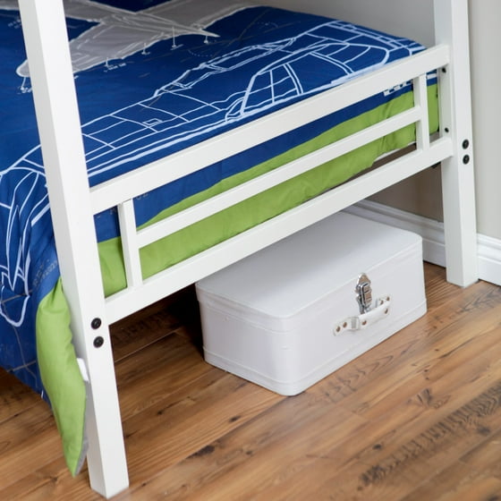 Duro Hanley Twin Over Bunk Bed White Com