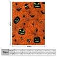 thumbnail image 2 of Halloween Blanket Happy Halloweens 75*100 Soft Throw Blanket - Halloweens Themed Gift with Trick or Treat Pumkin Ghost Witch Black Cat Spider Bat Skull, 2 of 7