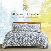 Southshore Fine Living, Inc. Twin Mattress Comforter Set, Down Alternative Comforter, Blue Khari