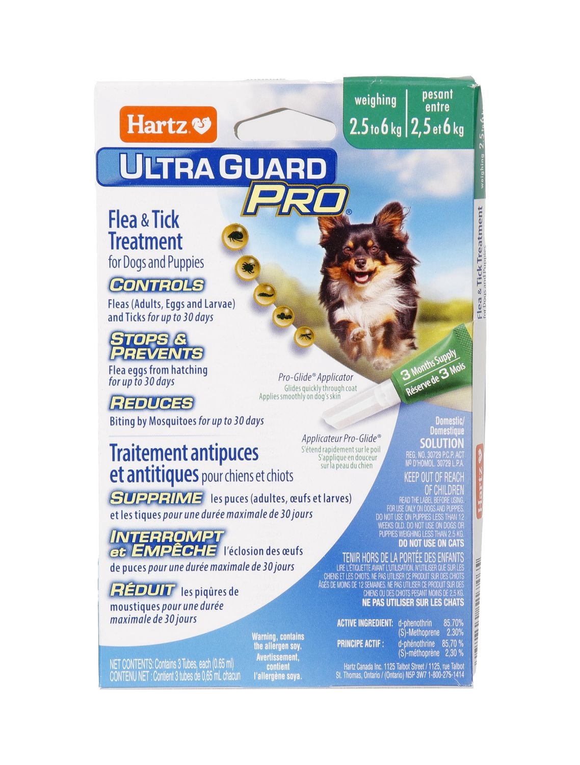 Hartz Ultraguard plus Flea & Tick Treatment for Dogs And Puppies 2.5 to 6 Kg