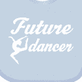 thumbnail image 4 of Inktastic Future Dancer Childs Dancing Girls Baby Bib, 4 of 4