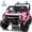 Pink, variant on Joyracer 4WD 24V Ride On Toys Truck with Remote Control, 2 Seater 800W 9AH Powered Ride on Electric Car, Bluetooth MP3 Music, 4 Wheels Suspension, 3 Speeds, Black
