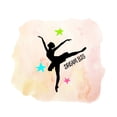 thumbnail image 1 of QUOTES - Kids Girls Bedroom Ballerina Silhouette Dream Big Lettering Art Vinyl Decoration Multicolored Stars Design Inspirational Quotes Home Wall Decal Sticker 40" x 36", 1 of 5