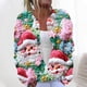 thumbnail image 1 of Cárdigan de punto con estampado navideño para mujer, abrigo con botones, 1 of 5