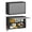 Gray, variant on Metal Garage Wall Cabinet with Up-Flip Door, Garage Cabinets Wall Mounted with Adjustable Shelf, 25.6"H Metal Wall Cabinets for Garage Basement Pantry (Assembly Required, Black & Grey)