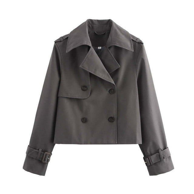 Krdevn Veste en Jean Courte Décontractée pour Femmes, Usage Quotidien, Polyvalente, Légère et Confortable, Taille : m
