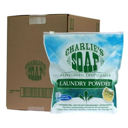 Charlies Soap 41404 Fragrance Free Laundry Powder 1200 Loads