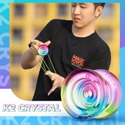 Magic Yoyo K2 Professional Responsive Yo-Yo for Kids Play, Plastic Yo Yo (Rainbow Gradient Color)