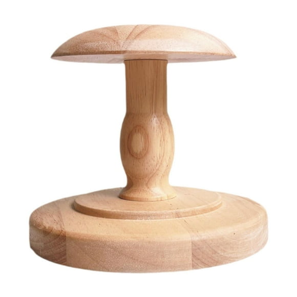 Perchero para sombreros Yuyangstore soporte de exhibición de madera Altura total 15cm