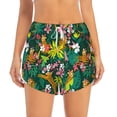 thumbnail image 3 of Uemuo Cute Tribal Leopards Pattern Women's Athletic Shorts High Waisted Running Shorts with Liner Pockets Gym Elastic Workout Shorts-Large, 3 of 9