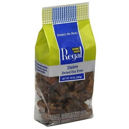 Regal Gourmet Snacks Dried Dates, 10 oz (Pack of 8)