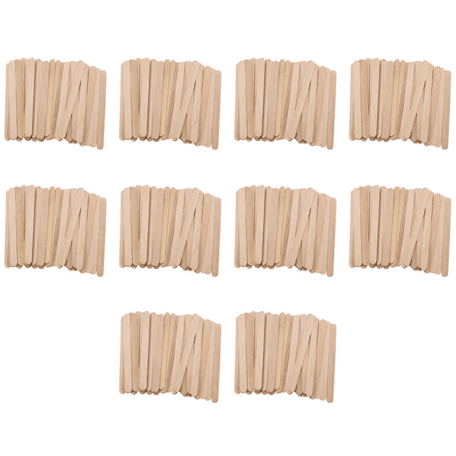 2000 Pcs Craft Sticks Ice Cream Sticks Wooden Popsicle Sticks 114MM Length Treat Sticks Ice Pop Sticks