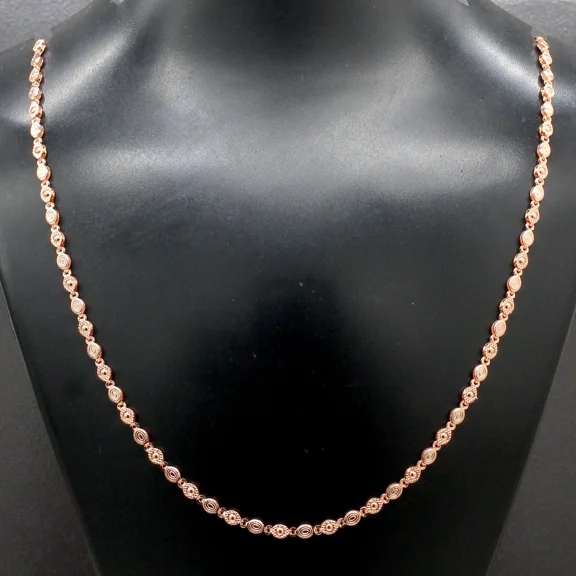 Pure Solid Copper Fancy Design Women And Men Chain Necklace Copper CPN15