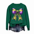 thumbnail image 5 of Xuyuer Women's Carnival Printed Long Sleeved Round Neck Mardi Gras Sweatshirt Carnival Outfits Women Carnival Sweatshirts Fat Tuesday Fashionable Pullover Tops, 5 of 6