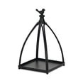 thumbnail image 5 of Veldra Curved Mini Table Lantern & Bird Accent - Black, 5 of 8