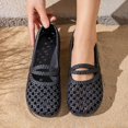 thumbnail image 3 of BRICH Mary Jane Flats for Women Perforated Round Toe Ballet Flats Comfortable Ballerina Shoes Black 8.5, 3 of 6