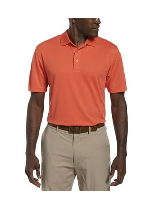 pga tour men's airflux solid polo shirt