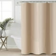 thumbnail image 5 of Khaki Gradient Shower Curtain, 48" x 72", Ombre Waterproof Bathroom Curtain Washable Shower Curtain Set with 12 Hooks, 5 of 6