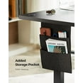 thumbnail image 3 of CHITOOMA Electric Standing Desk with Storage Bag, 40" x 24" Adjustable Height Sit to Stand Desk with 4 Memory Pre-Set, Headphone Hook for Home Office, Black, 3 of 7