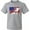 AC-Heather Grey, variant on Inktastic Snowboarding Us Flag Youth T-Shirt